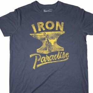 Under Armour Men's T-Shirt, Size M, "Iron Paradise", EUC